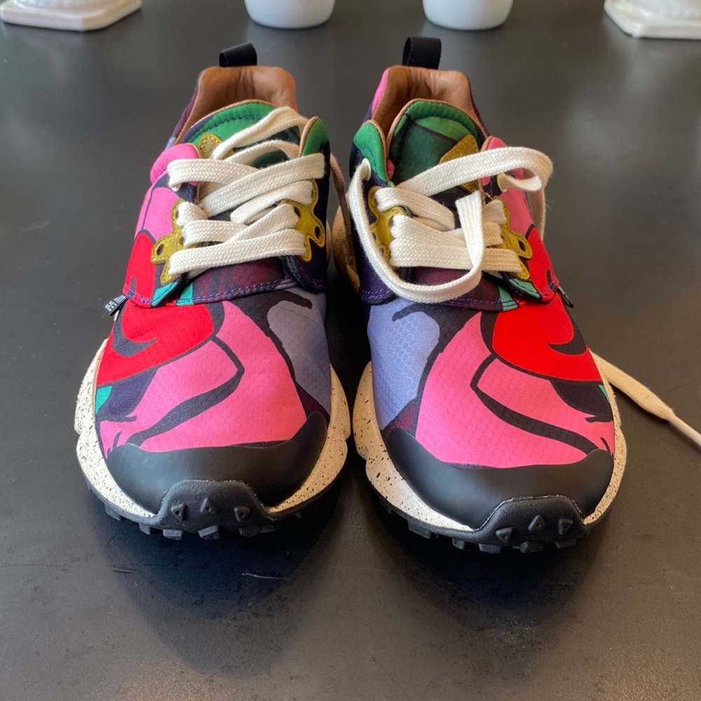 Flower Mountain “Pampas Sneaker” in Fuchsia/red